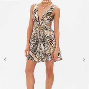 Camilla Cut Out Short Dress Mosaic Muse - New w/ Tags